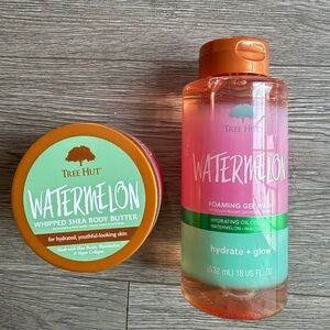 Watermelon Tree Hut Whipped Shea Body Butter and Foaming Gel Wash Set